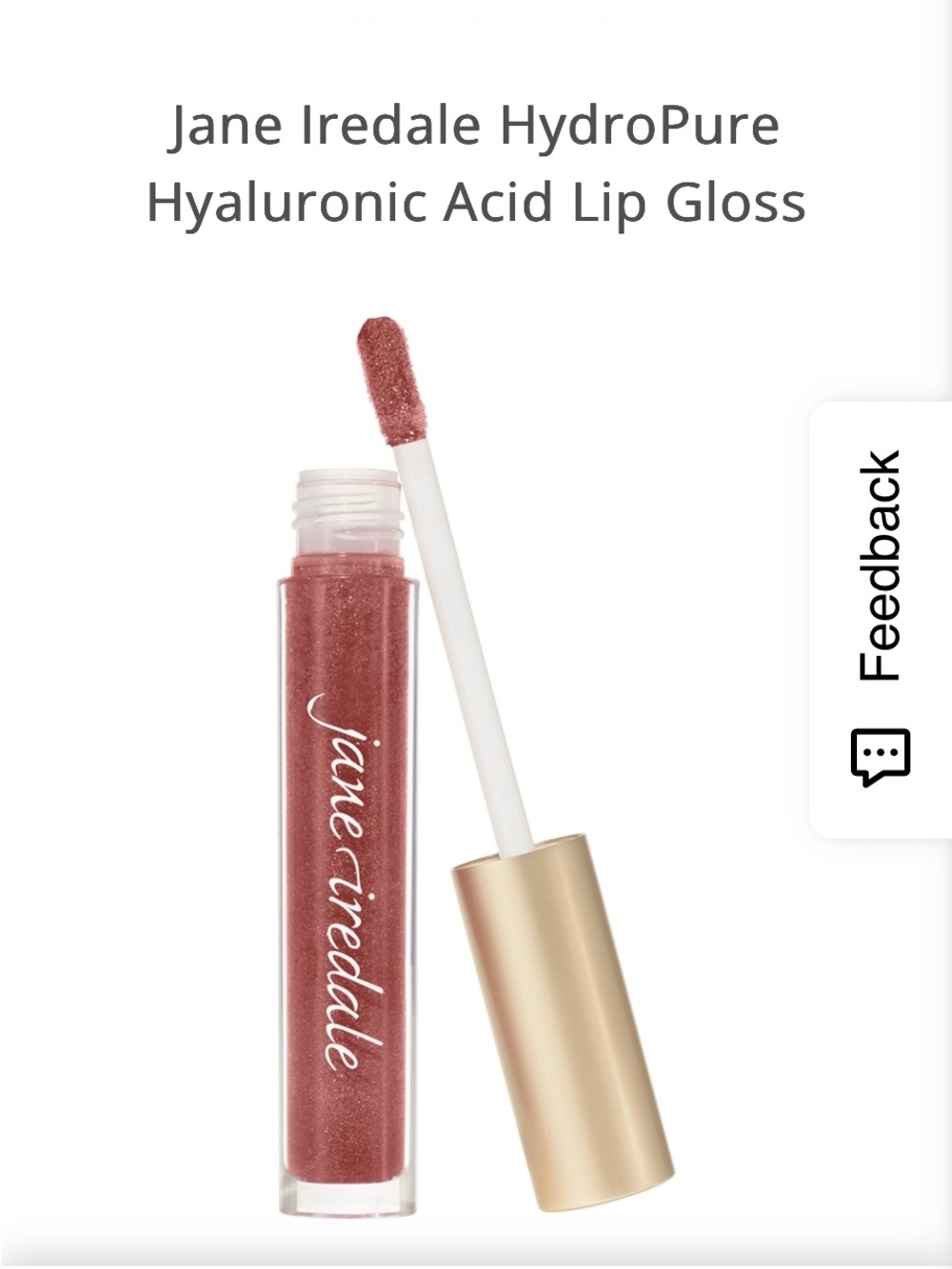 jane iredale HydroPure Hyaluronic Acid Lip Gloss -Mocha Latte